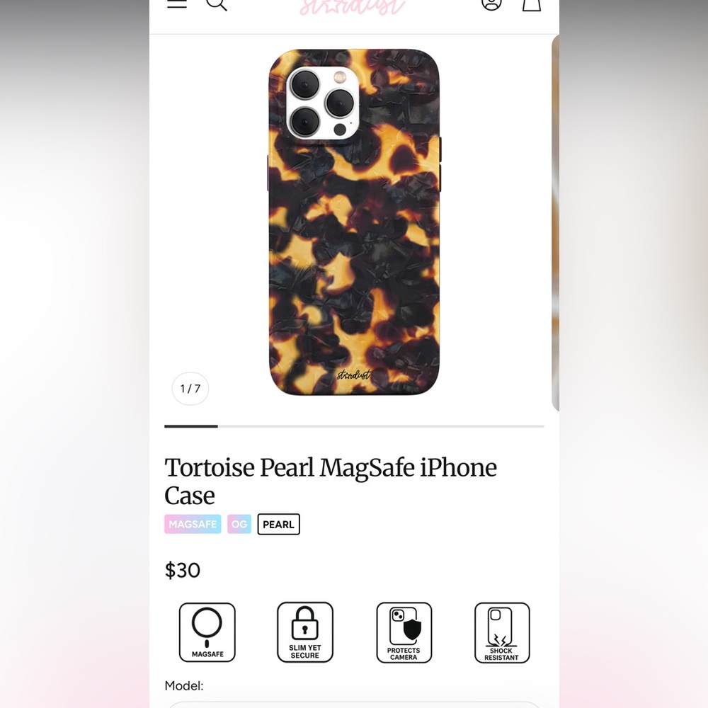 Tortoise Pearl MagSafe iPhone Case
